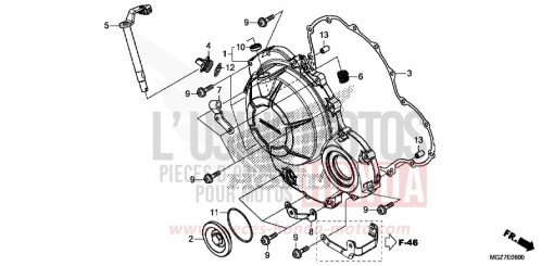 PANNEAU CARTER-MOTEUR D. CB500XAF de 2015